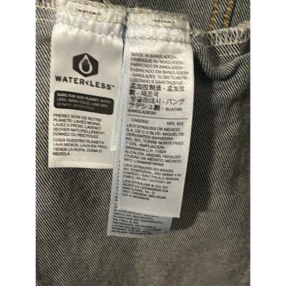 Levi's Strauss Denim Trucker Jean Jacket Men's Size XL WPL423 CA00342 Dark Wash - Picture 8 of 14